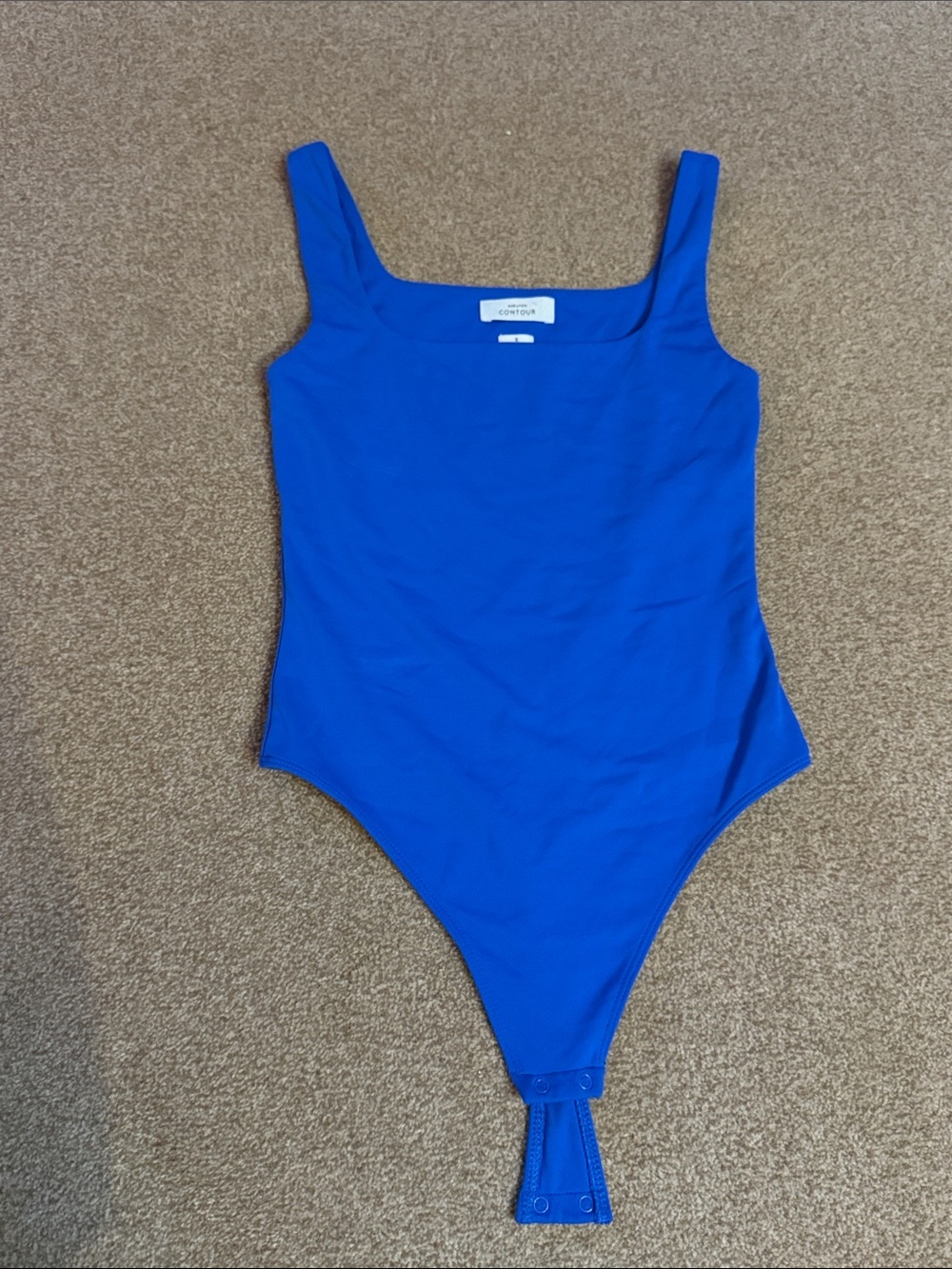 Babaton Contour Blue Women’s Tank Bodysuit size Small